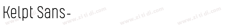Kelpt Sans字体转换